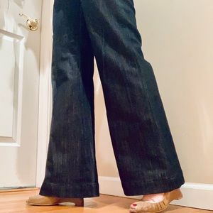 Vigoss Jeans dark denim flare dress jeans